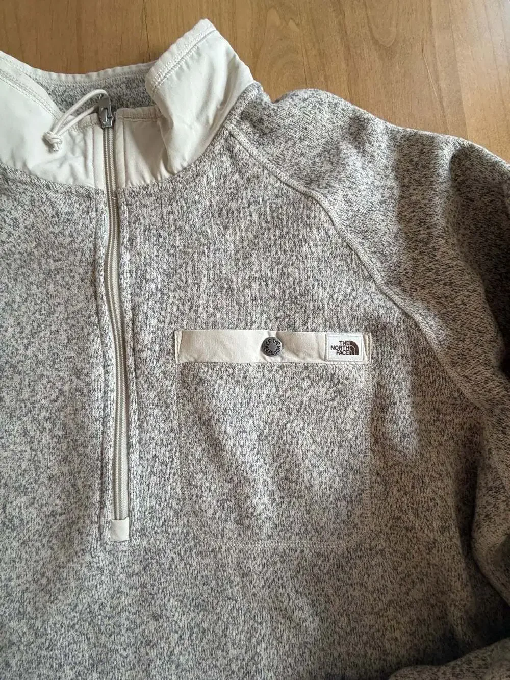 The North Face Mens Gordon Lyons 1/4 Zip Fleece Gray Heather Size XL